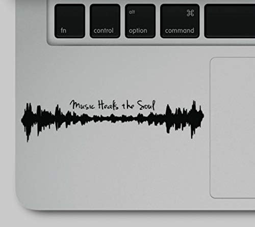 Müzik İyileştirir Ruh Motivasyon Alıntı Baskılı Trackpad Sticker Çıkartması Temizle Vinil ile Uyumlu MacBook Pro Retina Hava