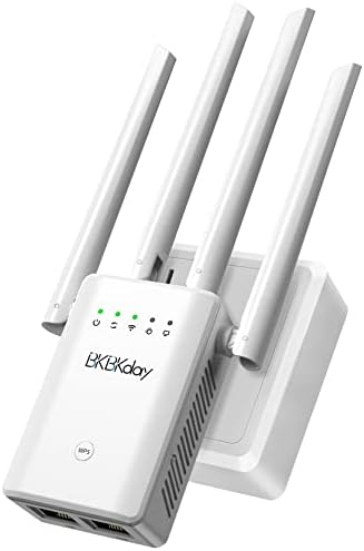 BKBKDAY WiFi Genişletici Sinyal Güçlendirici, 8000 metrekareye kadar kapsama alanı.ft, Kablosuz İnternet Tekrarlayıcı, Ethernet