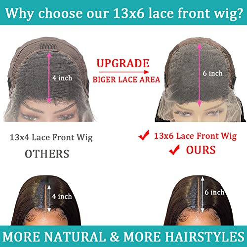 32 İnç 13x6 dantel ön peruk insan saçı 180 Yoğunluk Vücut Dalga 13x6 HD dantel ön peruk insan saçı Peruk Siyah Kadınlar için