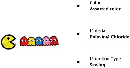 Pac-man hayaletler Blinky Pinky Inky Clyde İşlemeli Demir On/Yama Dikmek