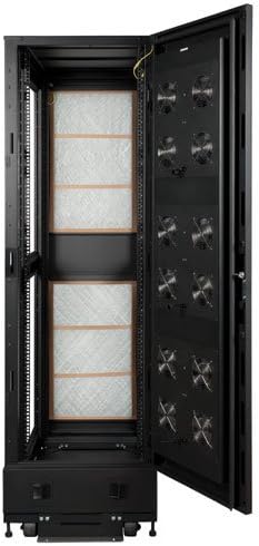 Tripp Lite 42U Değer Serisi Standart Derinlikli Raf Muhafaza Dolabı, 2000 lb. kapasite, kapı ve yan panelli, Siyah (SR2000)