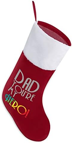 Baba Benim Kahraman Noel Çorap Çorap Noel Ağacı Santa Süsler Asılı Süslemeleri Şömine Tatil 16.5