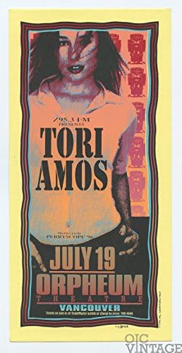 Tori Amos El İlanı 1996 Tem 19 Orpheum Tiyatrosu Vancouver