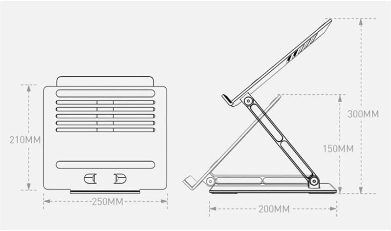 SAWQF laptop standı Yükseltici Yüksekliği Ayarlanabilir Alüminyum Katlanabilir Tablet masaüstü standı Dizüstü Soğutma Tutucu