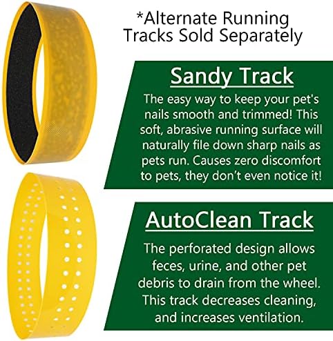 Autoclean Track (Sessiz Yolluk için 9) - Sessiz Yolluk Evcil Hayvan Egzersiz Tekerleği için Havalandırmalı, Kolay Temizlenen