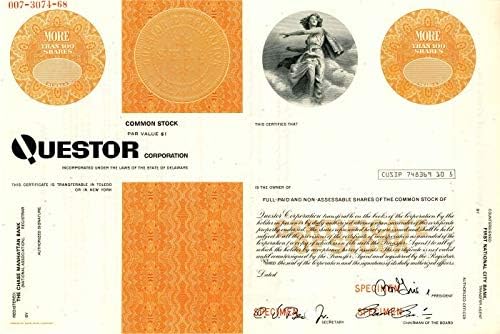 Questor Corporation - Hisse Senedi Sertifikası
