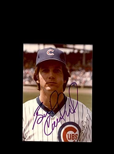 Bill Caudill, Wrigley'de Orijinal 1980 4x6 Snaphot Fotoğraf Chicago Cubs'u İmzaladı