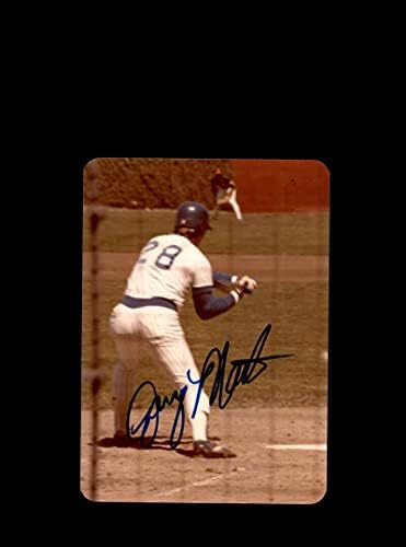 Jerry Martin İmzalı Orijinal 1980 4x6 Snaphot Fotoğraf Chicago Cubs Wrigley
