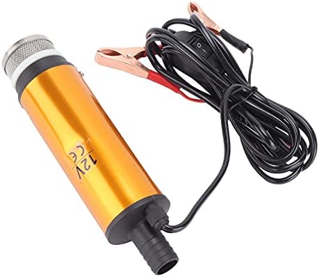Elektrikli Karter Pompası, Elektrikli Dalgıç Pompa Taşınabilir Mini 12V 51mm DC 30L / Dak Dizel Gazyağı Su