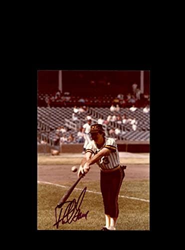 Phil Garner, Cubs Wrigley'de Orijinal 1980 4x6 Snaphot Fotoğraf Korsanlarını İmzaladı