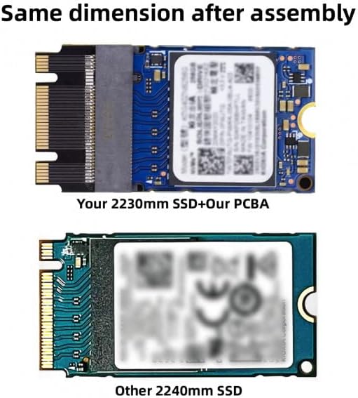 Xiwai NVME M Anahtar NGFF B + M 22x30mm için 22x42mm Erkek Kadın Uzatma Adaptörü için 2230 2242 SSD