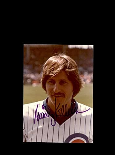 Mick Kelleher İmzalı Orijinal 1980 4x6 Snaphot Fotoğraf Chicago Cubs Wrigley'de