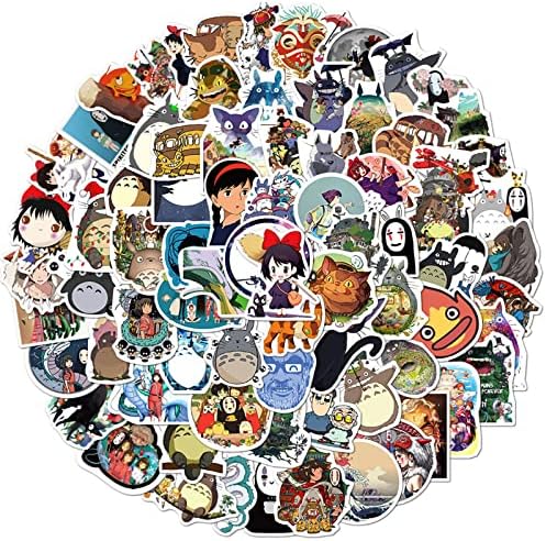 100 adet Sevimli Anime Çıkartmalar Su Şişeleri için Karışık Paketi, Çocuklar Gençler Yetişkinler için Kawaii Karikatür Çıkartmalar,