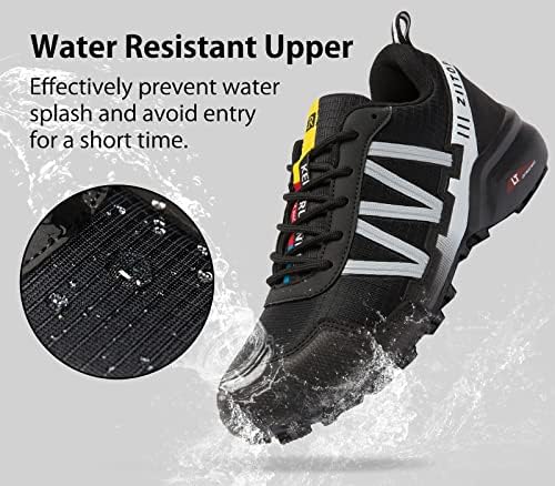 Erkek Trail koşu ayakkabıları Su Geçirmez yürüyüş ayakkabıları Yastıklama Açık Yürüyüş Sneakers Tüm Arazi Trekking Sağlam
