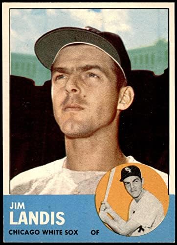 1963 Topps 485 Jim Landis Chicago White Sox (Beyzbol Kartı) NM White Sox
