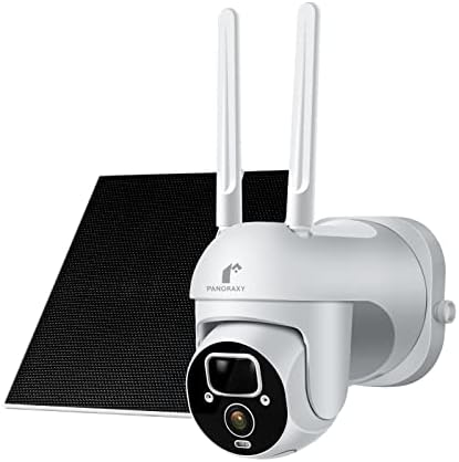 Güvenlik Kamerası için P Panoraxy 5W Güneş Paneli, IP65 Su Geçirmez, Mikro USB ve USB-C Bağlantı Noktası, Şarj Edilebilir