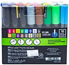Posca boya kalemi Kalem-PC-5M Ekstra İnce 1.8-2.5 mm, 16 Renk
