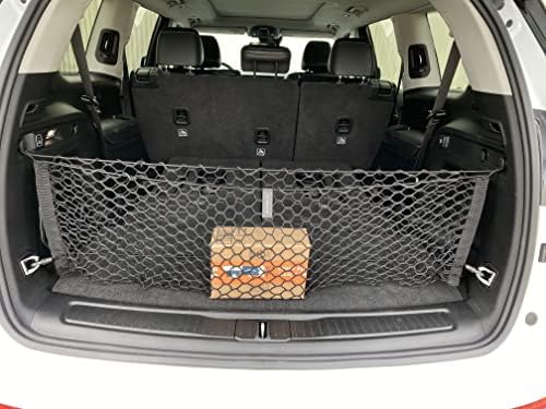 Gövde Zarf Tarzı Örgü kargo ağı Jeep Grand Cherokee L için 7 Koltuk 2021 - 2023 Araba Aksesuarları - Premium Bagaj Organizatörleri