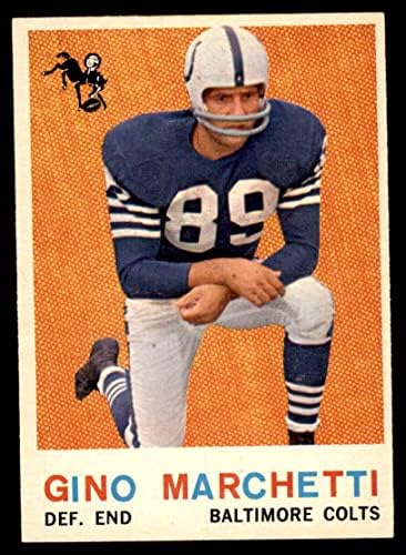 1959 Topps 109 Gino Marchetti Baltimore Colts (Futbol Kartı) ESKİ / MT Colts San Francisco