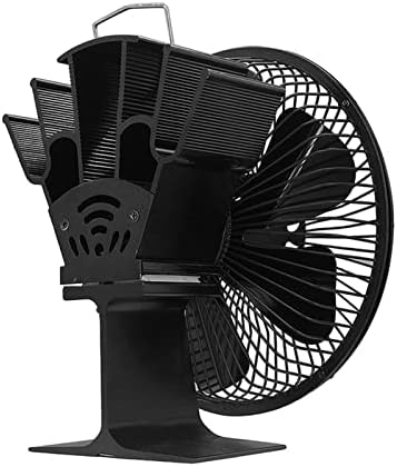 XFADR SRLİWHİTE Ev Şömine Soba Fan 6 Bıçaklı İsı Powered Fan Sessiz Verimli İsı Dağılımı Ahşap Brülör Kış İsıtıcı Kapaklı