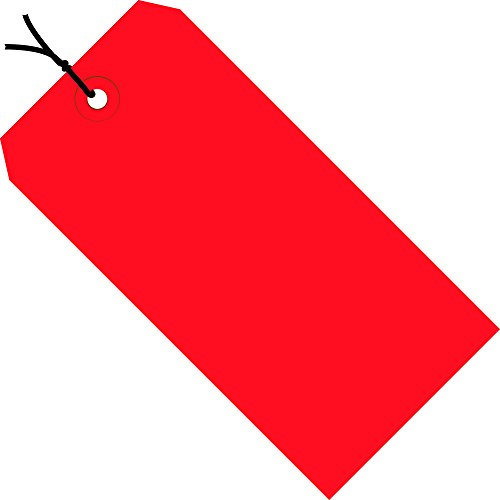Ortaklar Marka PG11062E Nakliye Etiketleri, Önceden Gerilmiş, 13 Pt, 5 1/4 x 2 5/8, Kırmızı (1000'li Paket)
