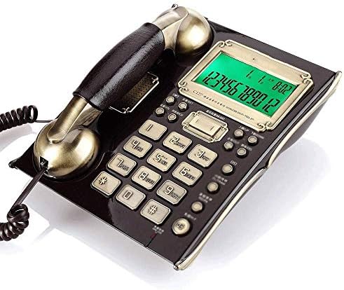 PDGJG Retro Döner Telefon Antika Kablolu Kıta Telefon telefon süsü (Renk: B)