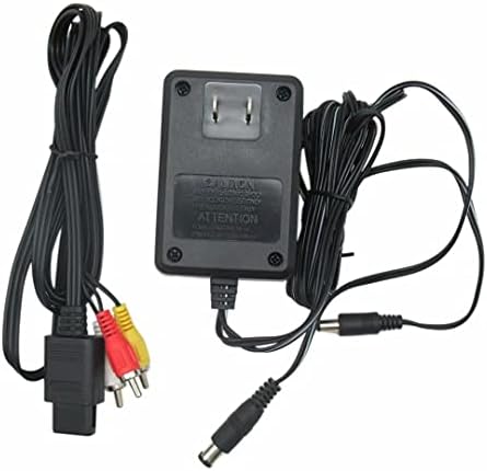 Süper Nintendo SNES Konsol Sistemi için eStarpro AV Kablosu ve Güç Adaptörü Paketi