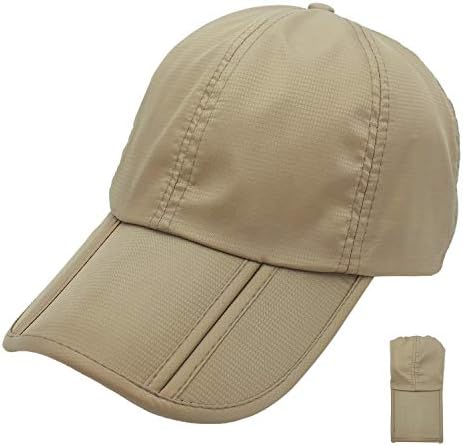 QingFang Katlanır beyzbol şapkası koşu kepi Erkekler ve Kadınlar için Spor Şapka saklama çantası ile
