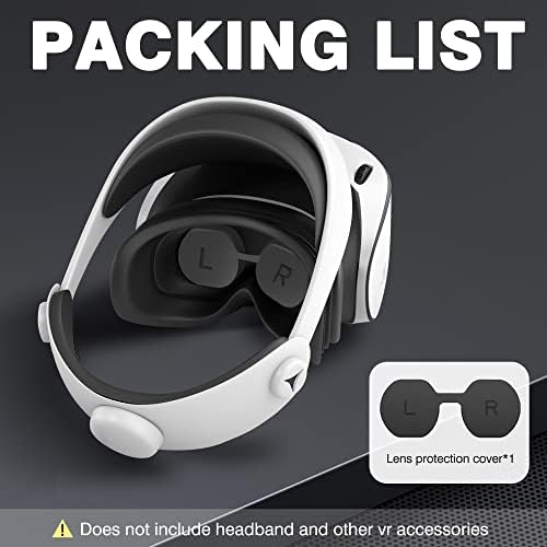 (2 Paket) Orzero için Uyumlu PS VR2 Lens koruyucu kapak, Silikon Toz Geçirmez Yıkanabilir Koruyucu Kapak Playstation VR2