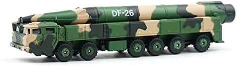 MOOKEENONE Alaşım Dongfeng 26 Nükleer ve Sabit Füze Araç Modeli Simülasyon Koleksiyonu vitrin modeli 1: 100 Askeri Geçit