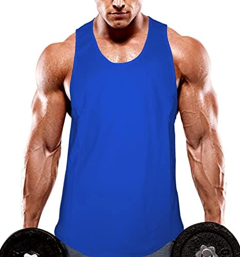 KINGJOZE erkek Stringers Vücut Geliştirme Tankı Üstleri Spor Kas Egzersiz Kolsuz Gömlek Yelek