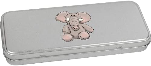 Azeeda 'Elephant Plushie' Metal Menteşeli Kırtasiye Teneke / Saklama Kutusu (TT00197395)